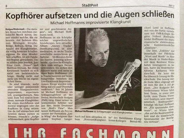 Michael Hoffmanns improvisierte Klangkunst